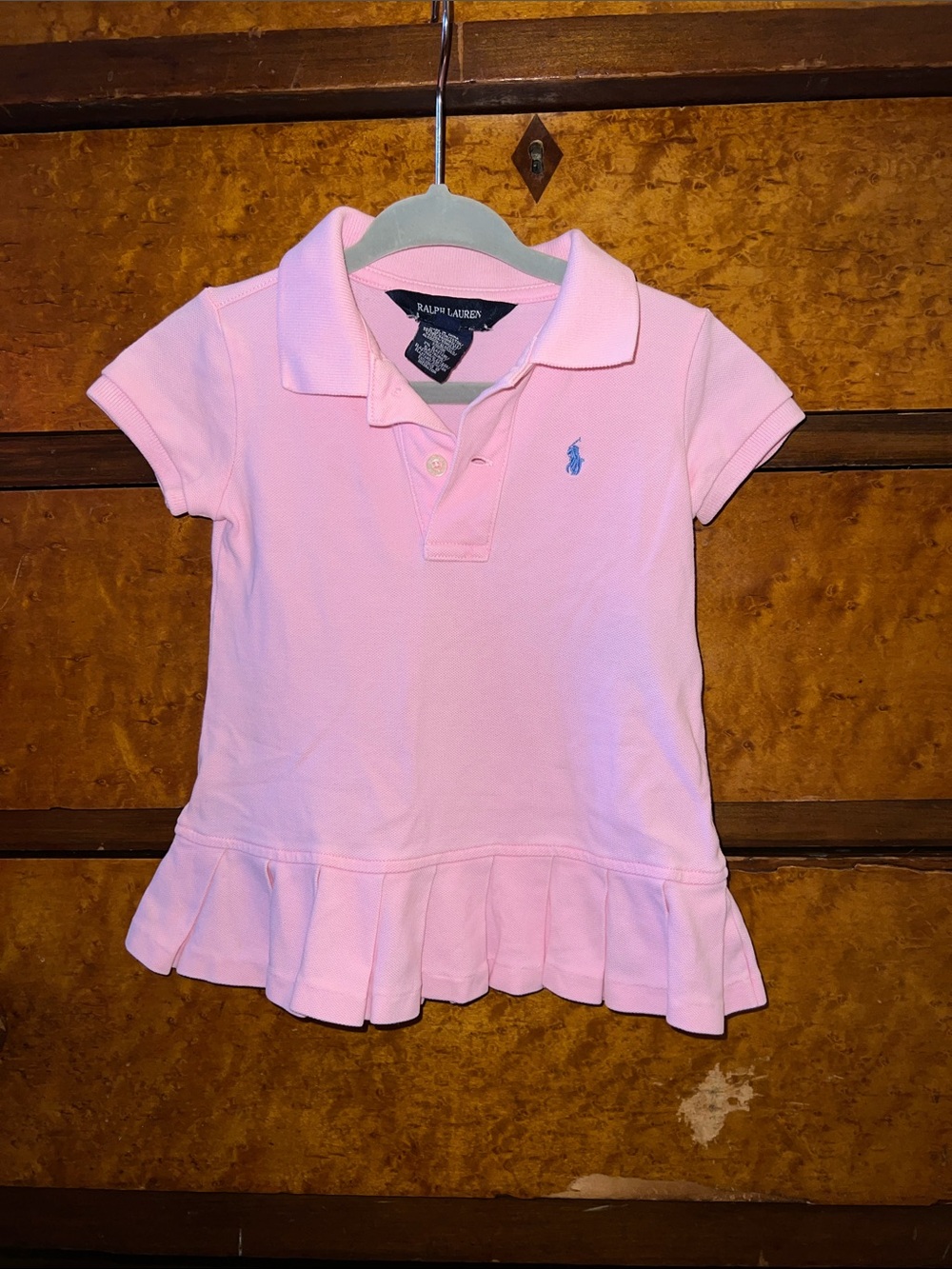 Ralph Lauren Pink Girls Polo Dress